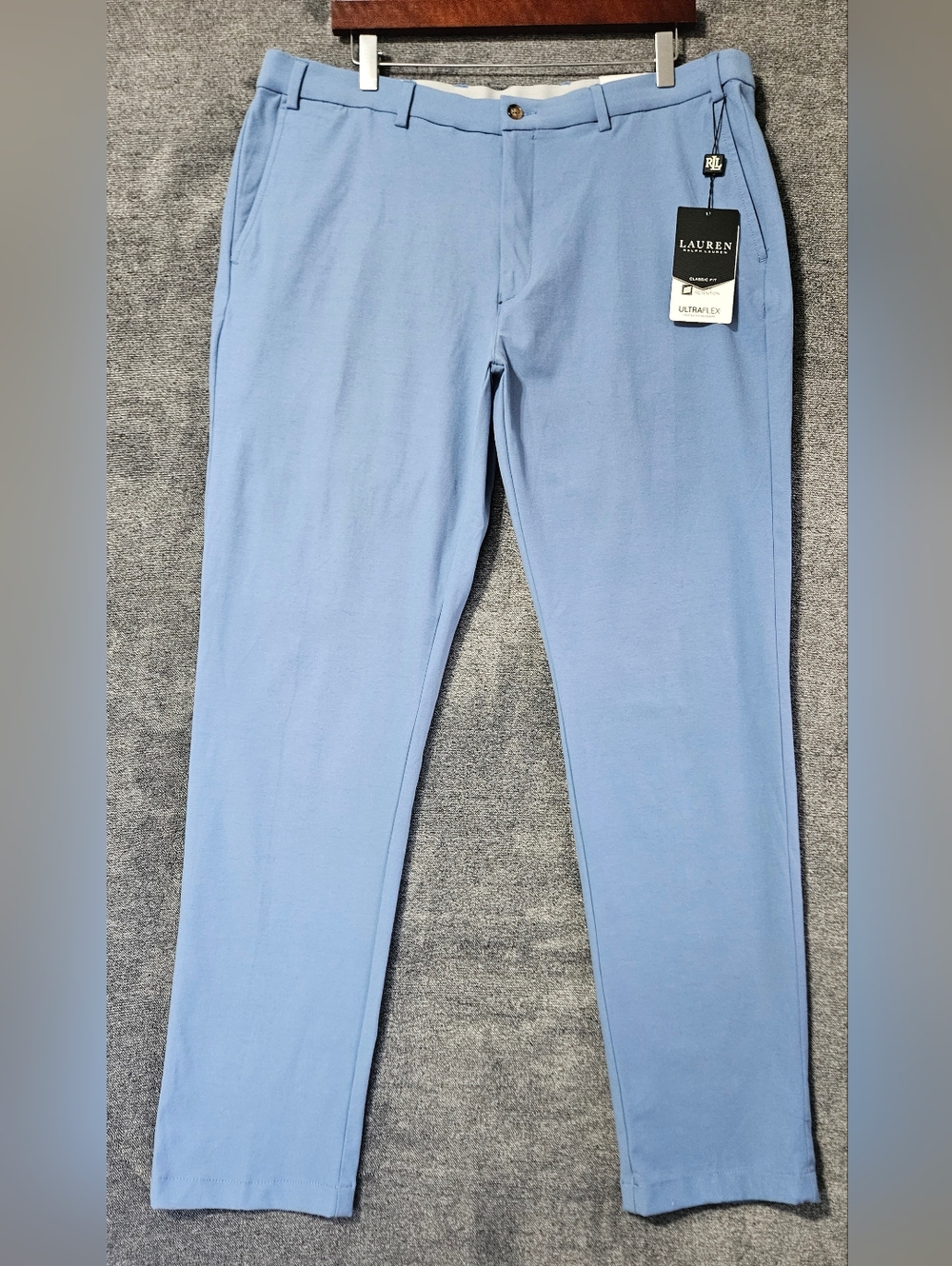 RALPH LAUREN Ultraflex Classic Fit 38W×32L Norton Active Dress Pants !